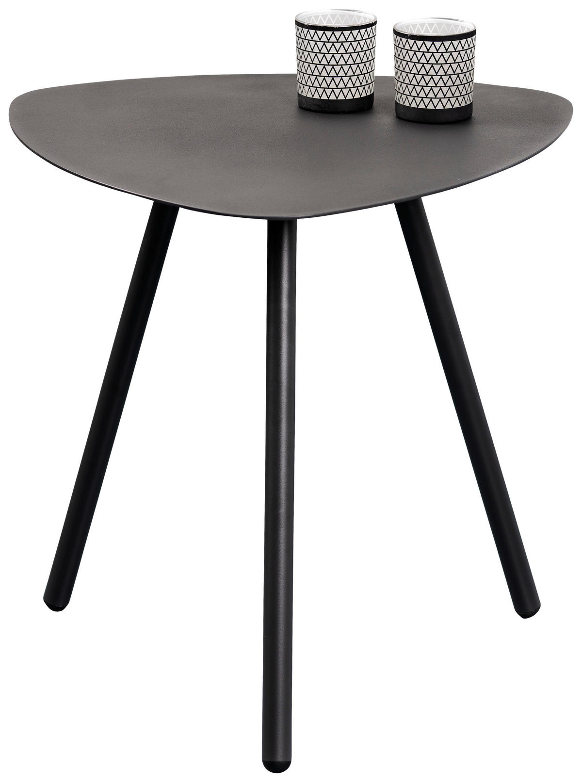 BEISTELLTISCH in Metall 50/50/50 cm  - Anthrazit, Design, Metall (50/50/50cm) - Xora