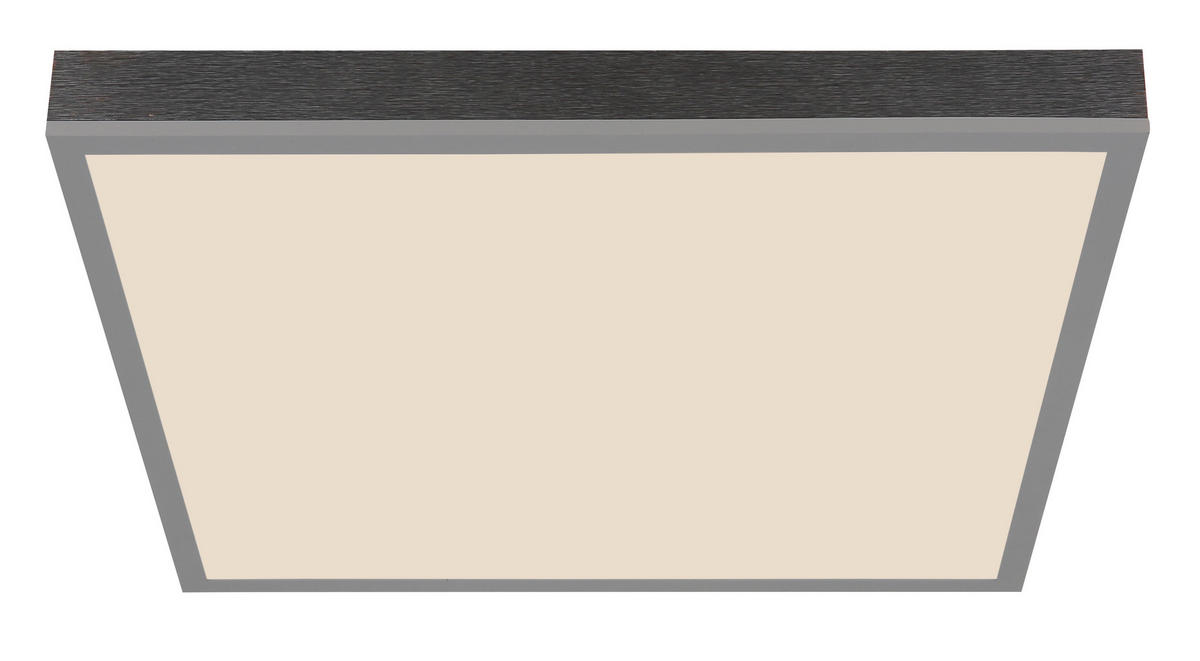 STROPNA LED-SVETILKA  DORO //2700-6500 K/230 V/ - srebrne barve/temno siva, Basics, kovina/umetna masa (45/45/7,5cm) - Globo