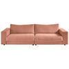 3-SITZER-SOFA in Cord Rostfarben  - Rostfarben/Schwarz, Design, Kunststoff/Textil (290/86/127cm) - Lomoco