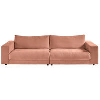 3-SITZER-SOFA in Cord Rostfarben  - Rostfarben/Schwarz, Design, Kunststoff/Textil (290/86/127cm) - Lomoco