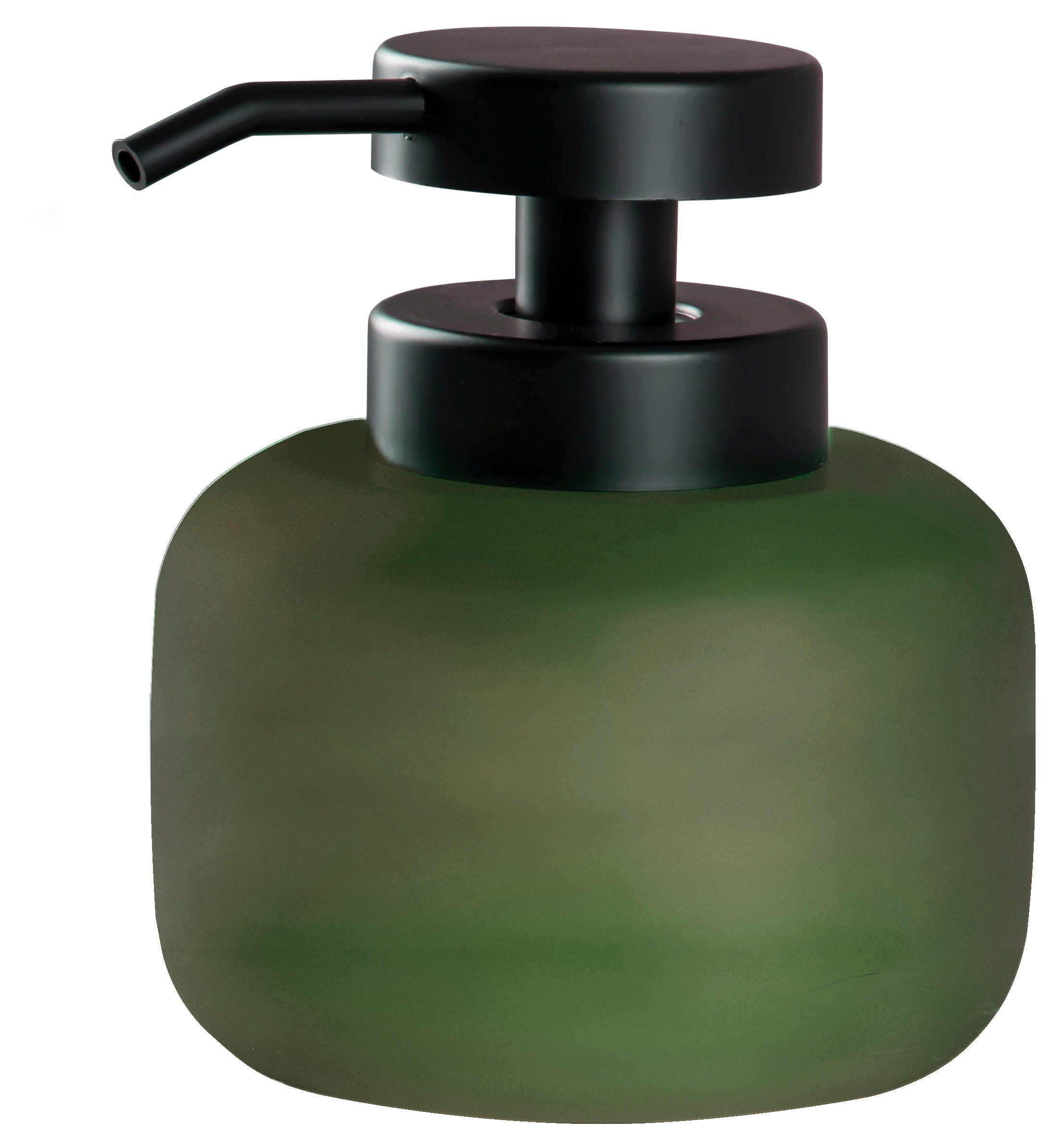DOZATOR DE SĂPUN plastic, sticlă  - verde închis, Basics, plastic/sticlă (10/11,5/10cm) - Sadena
