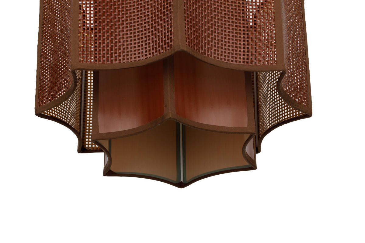 HÄNGELEUCHTE 38,5/150 cm  - Braun, Trend, Kunststoff/Textil (38,5/150cm) - Collett's Monde