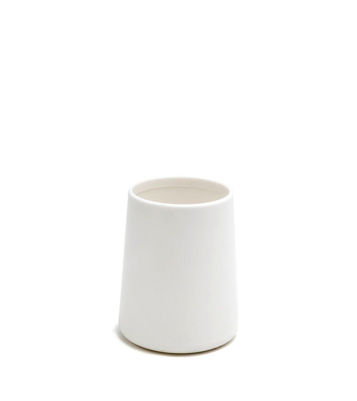 ZAHNPUTZBECHER Kunststoff  - Weiss, Basics, Kunststoff (8/10/8cm) - Sadena