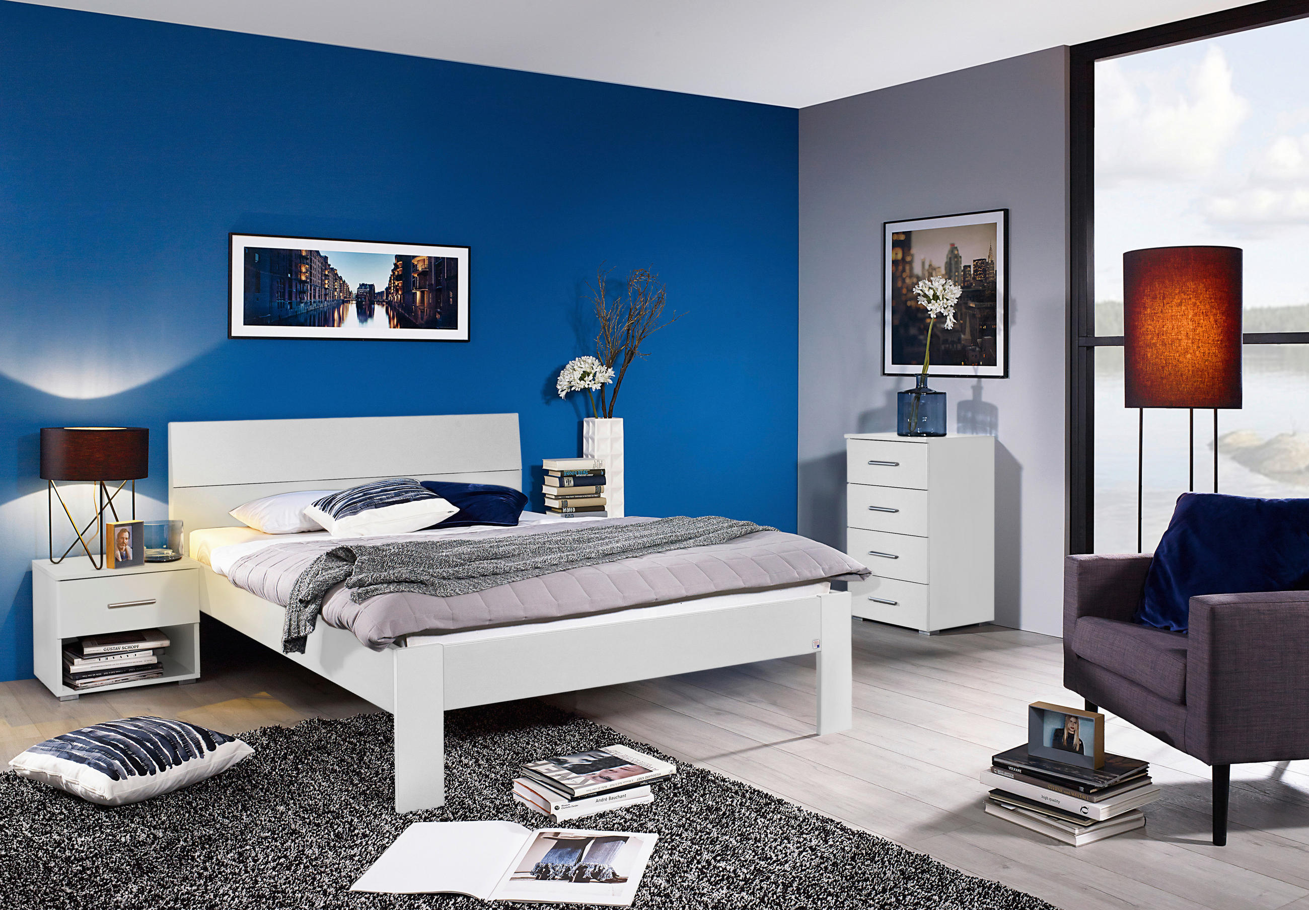 KOMMODE  in 93/81/42 cm  - Alufarben/Weiß, Basics, Holzwerkstoff/Kunststoff (93/81/42cm) - Xora