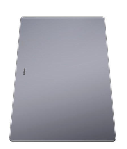 SCHNEIDEBRETT Glas  - Grau, Basics, Glas (43,5/1,7/24cm) - Blanco