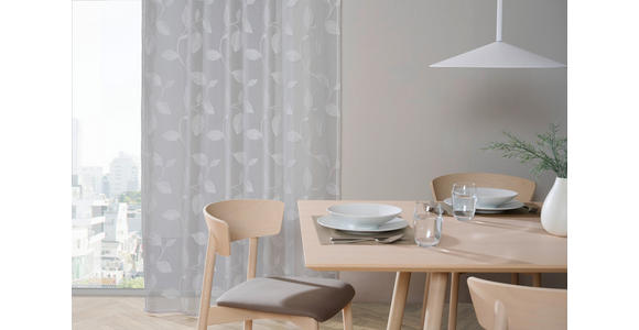 FERTIGVORHANG transparent  - Weiß, KONVENTIONELL, Textil (140/245cm) - Esposa