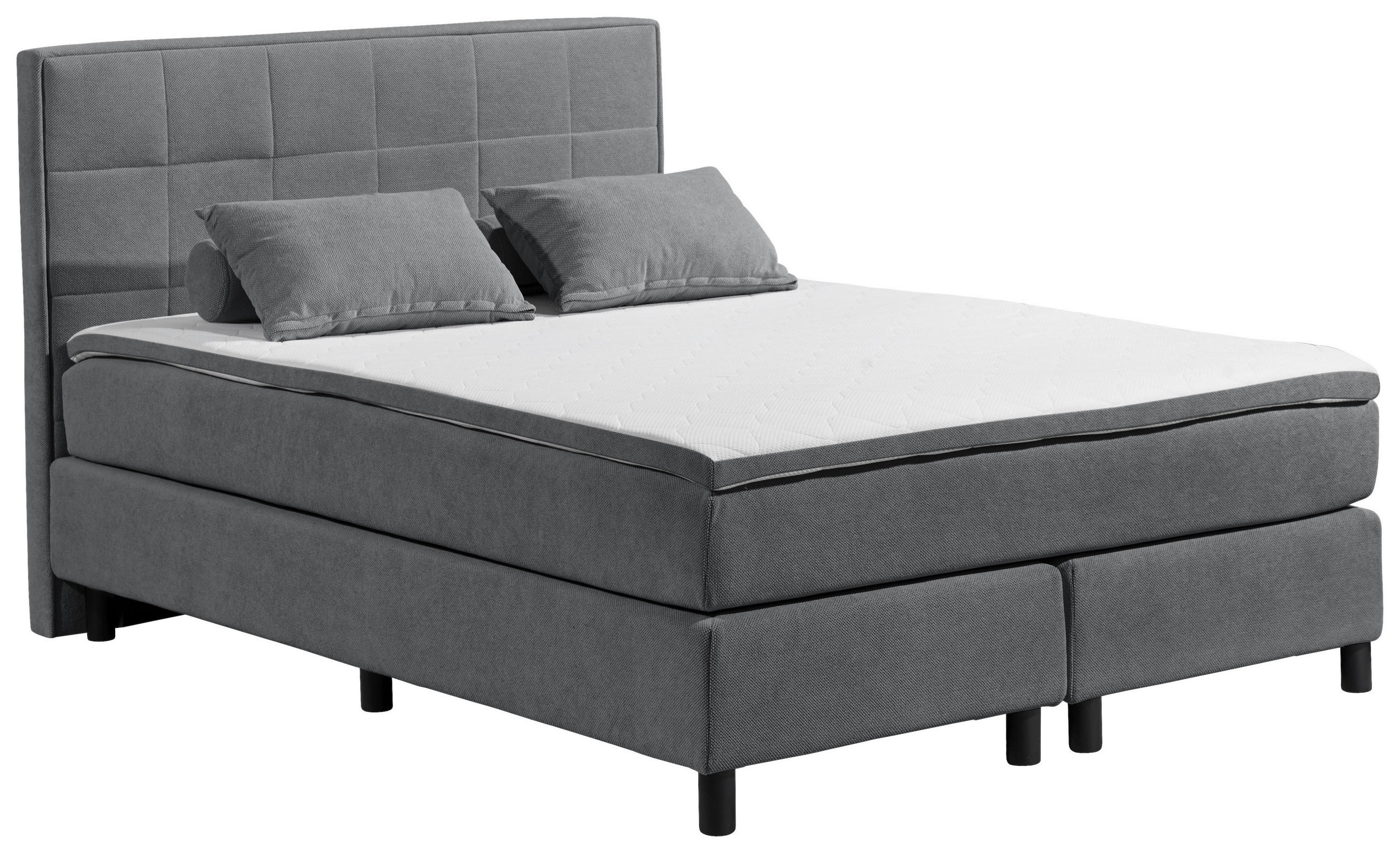 BOXBETT 140/200 cm  in Anthrazit  - Anthrazit, MODERN, Holzwerkstoff/Kunststoff (140/200cm) - MID.YOU