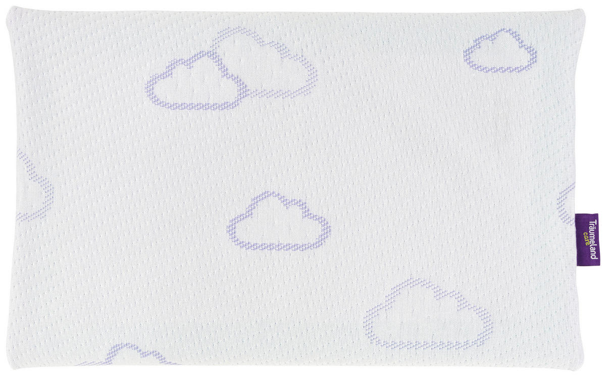 JASTUK ZA BEBE      Wolke  - bijela/ljubičasta, Basics, tekstil (40/25cm) - Träumeland