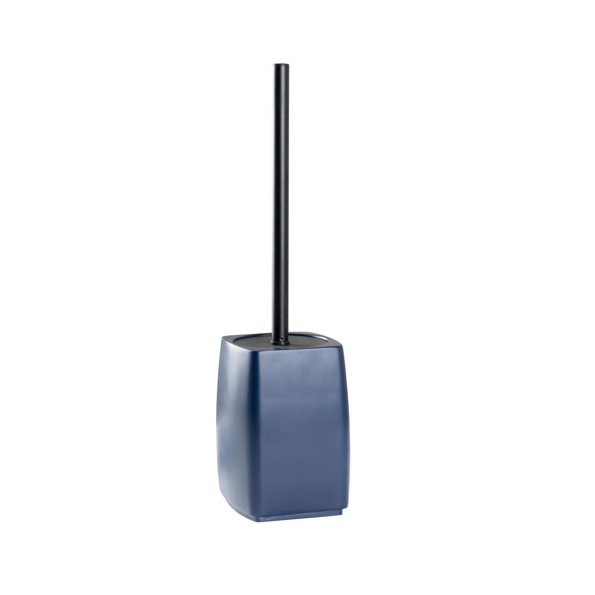 WC-BÜRSTENGARNITUR in Metall  Kunststoff   - Schwarz/Dunkelblau, Basics, Kunststoff/Metall (9/17/9cm) - Sadena