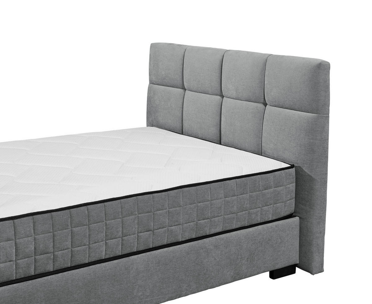 BOXBETT 120/200 cm  in Anthrazit  - Anthrazit/Schwarz, Modern, Holzwerkstoff/Kunststoff (120/200cm) - MID.YOU