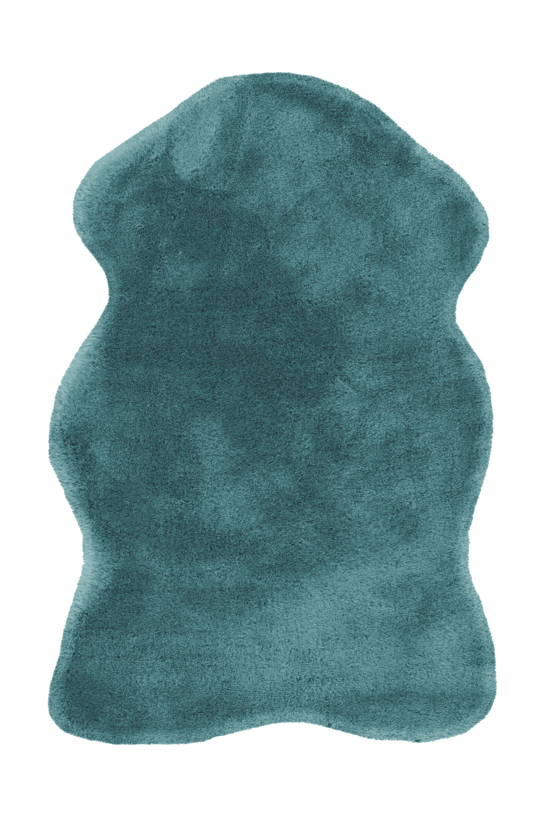 HOCHFLORTEPPICH 60/90 cm Rabbit Sheepskin 225 Türkis Türkis  - Türkis, KONVENTIONELL, Textil (60/90cm)