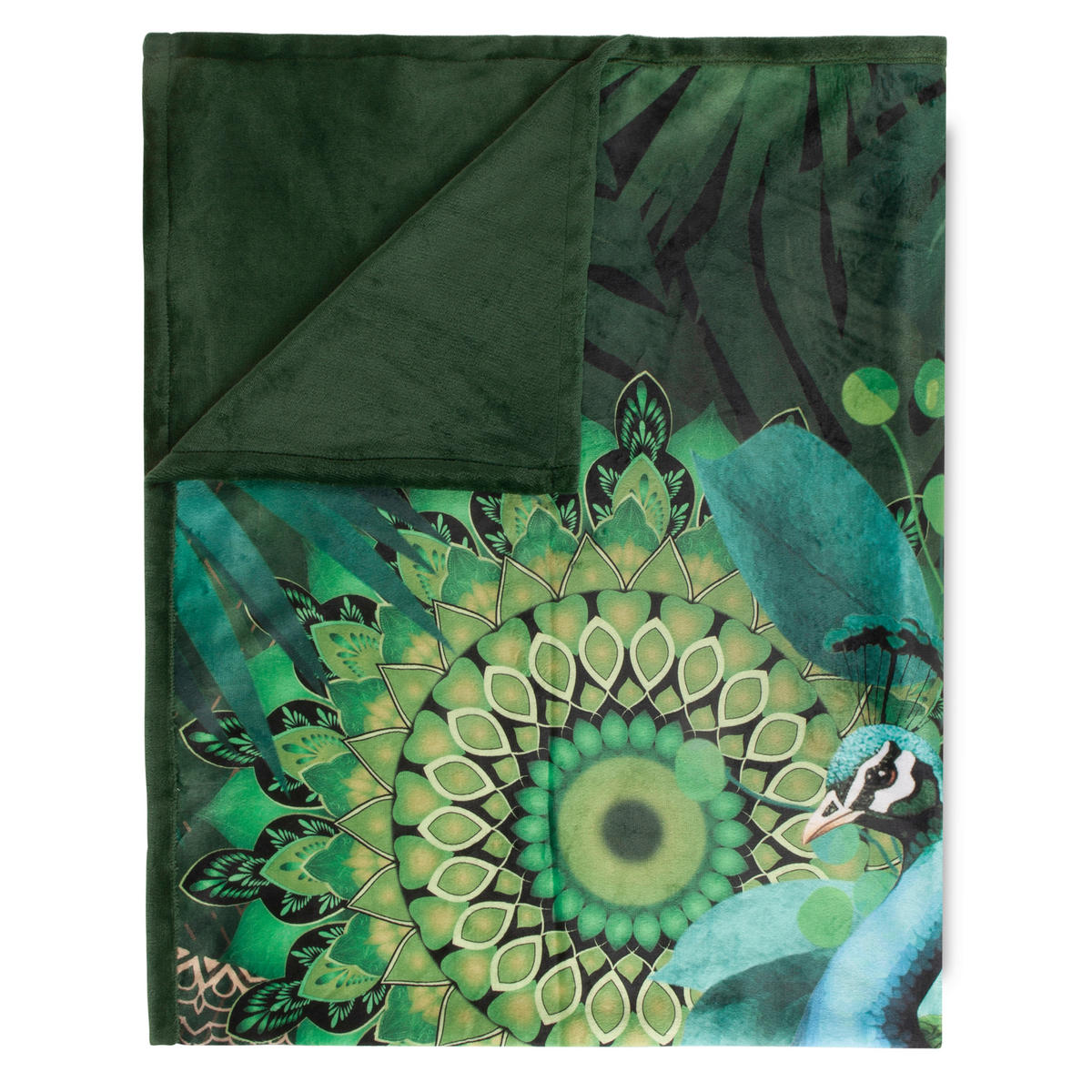 PLAID HIP 130/160 cm  - Dunkelgrün/Grün, Design, Textil (130/160cm)