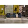 3-SITZER-SOFA Cord Blau  - Blau/Schwarz, Design, Kunststoff/Textil (247/75/104cm) - MID.YOU