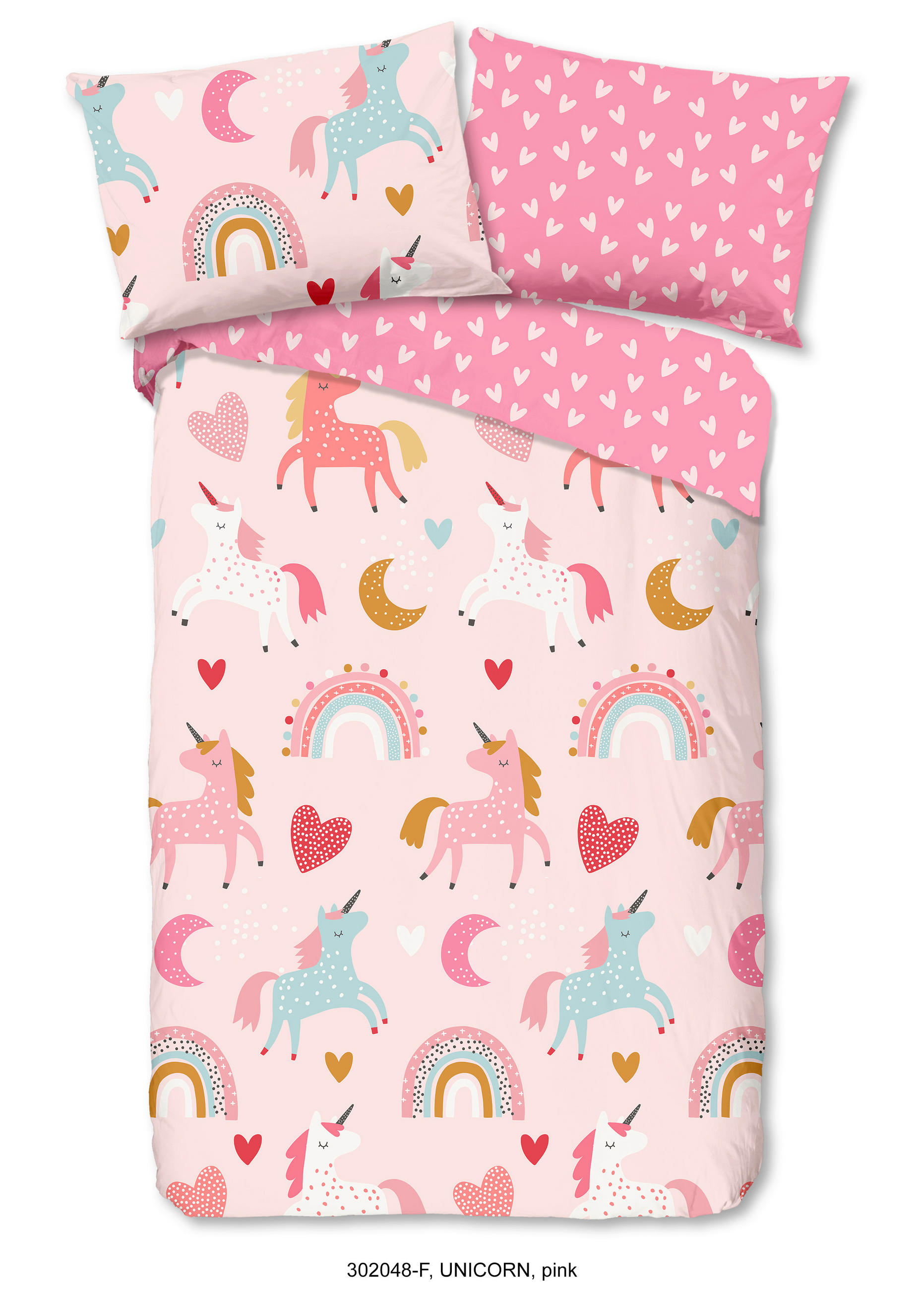 KINDERBETTWÄSCHE 140/200 cm  - Hellrosa/Rosa, Trend, Textil (140/200cm)