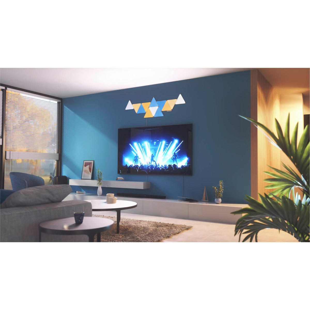 Nanoleaf Triangles 15-er Pack NANOLEAF 23/0,6/20 cm   - Weiß, Basics, Kunststoff (23/0,6/20cm)