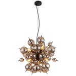 HÄNGELEUCHTE 55/120 cm  - Schwarz, MODERN, Glas/Metall (55/120cm) - Novel