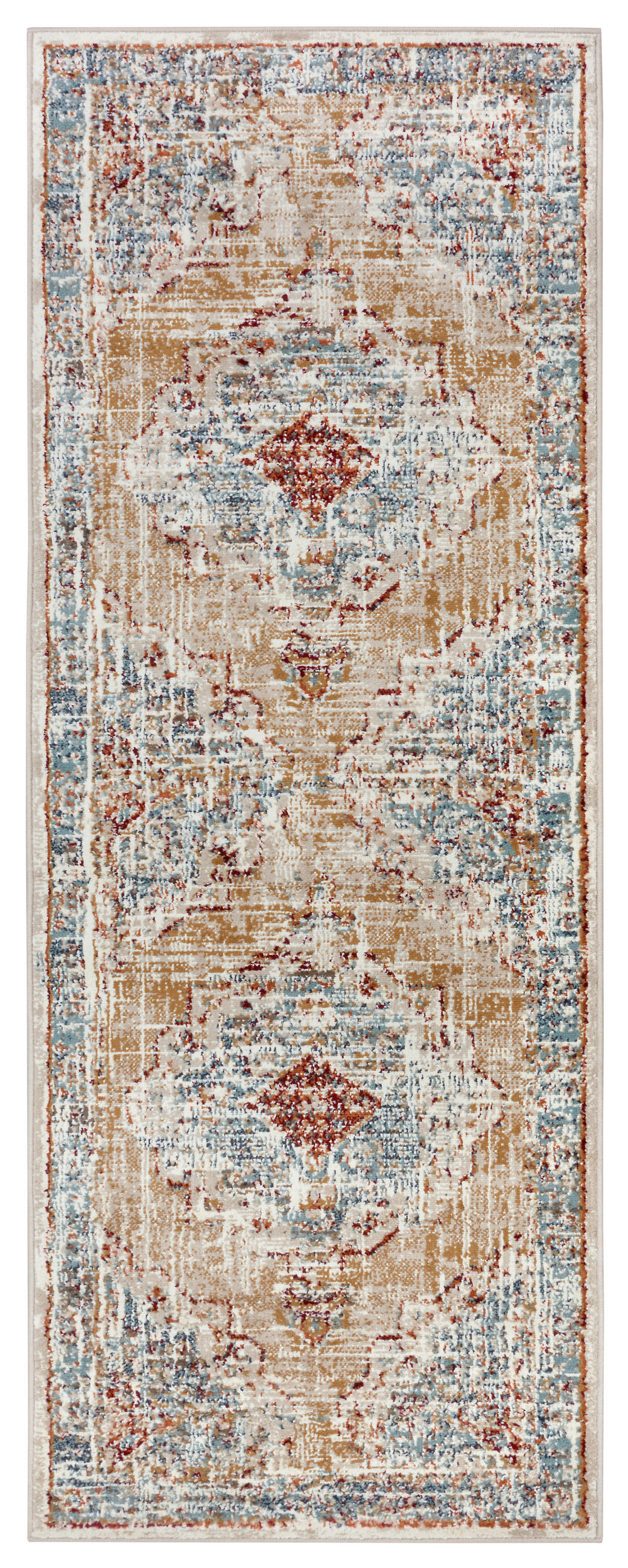 LÄUFER 80/240 cm Luxor  - Multicolor/Honig, Design, Kunststoff/Textil (80/240cm)