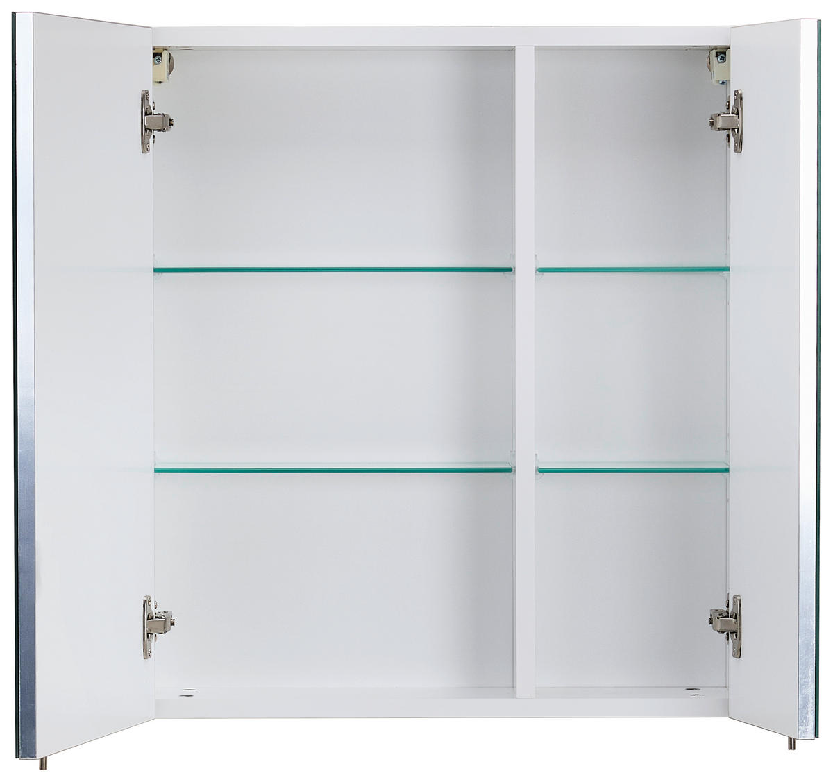 BADEZIMMER 3-teilig  in  - Weiß Hochglanz/Schwarz, MODERN, Glas/Keramik (60/119/46cm) - MID.YOU