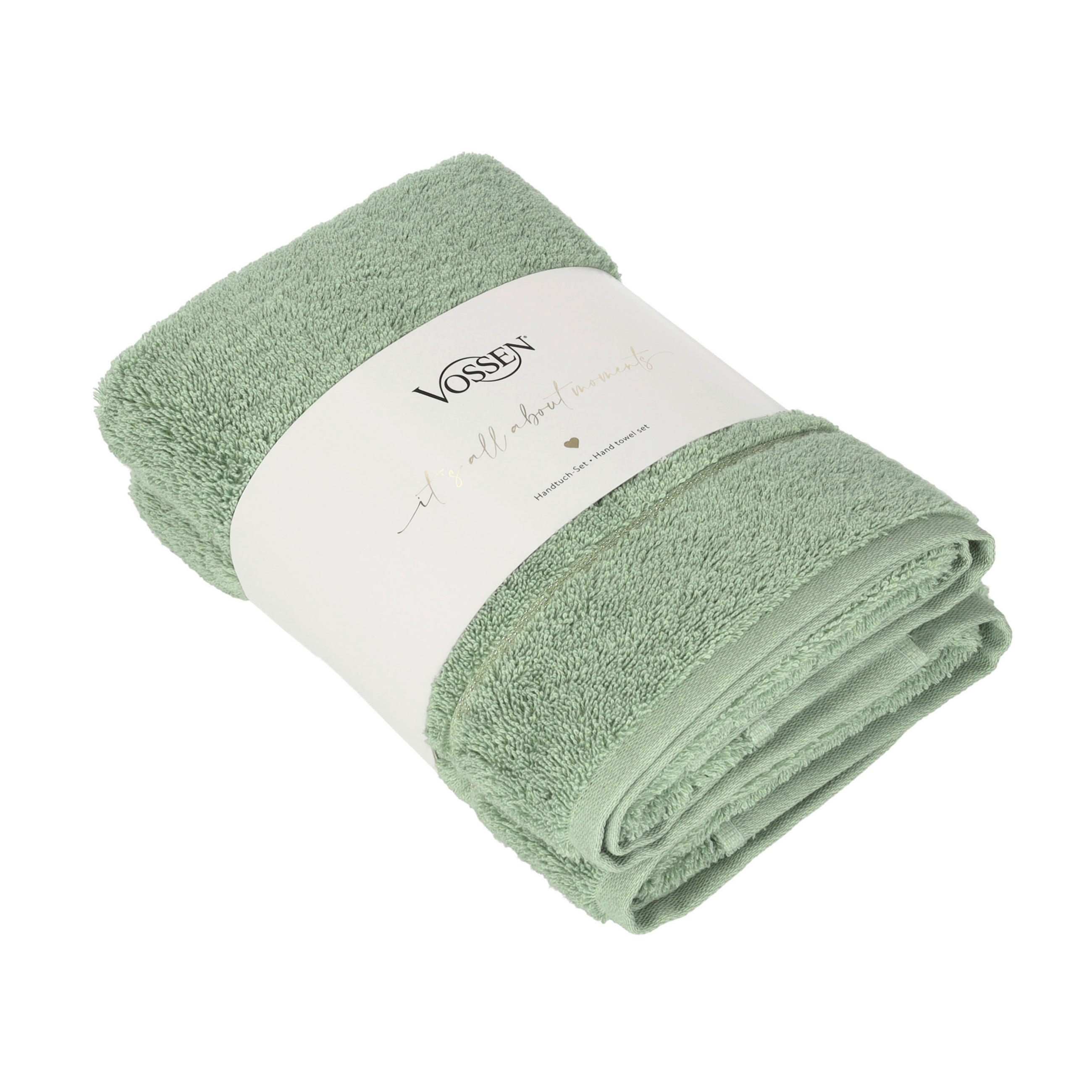 HANDTUCHSET Shiny Times Grün 2-teilig  - Grün, Basics, Textil (50/100cm) - Vossen
