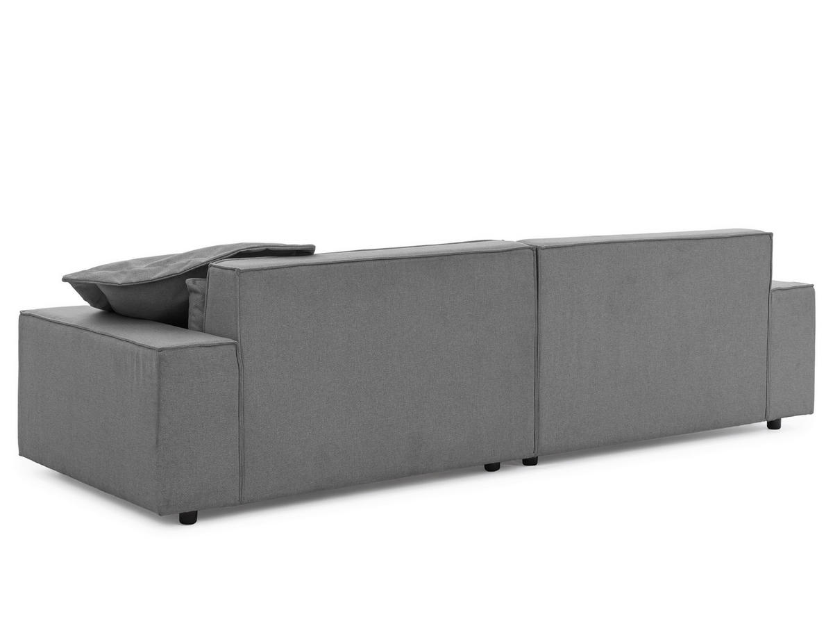 ECKSOFA Webstoff Hellgrau  - Hellgrau/Schwarz, Design, Kunststoff/Textil (251/142cm) - P & B