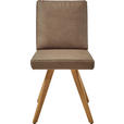 STUHL  in Mikrofaser Holz, Textil  - Taupe/Eichefarben, Design, Holz/Textil (46/94/58cm) - Dieter Knoll