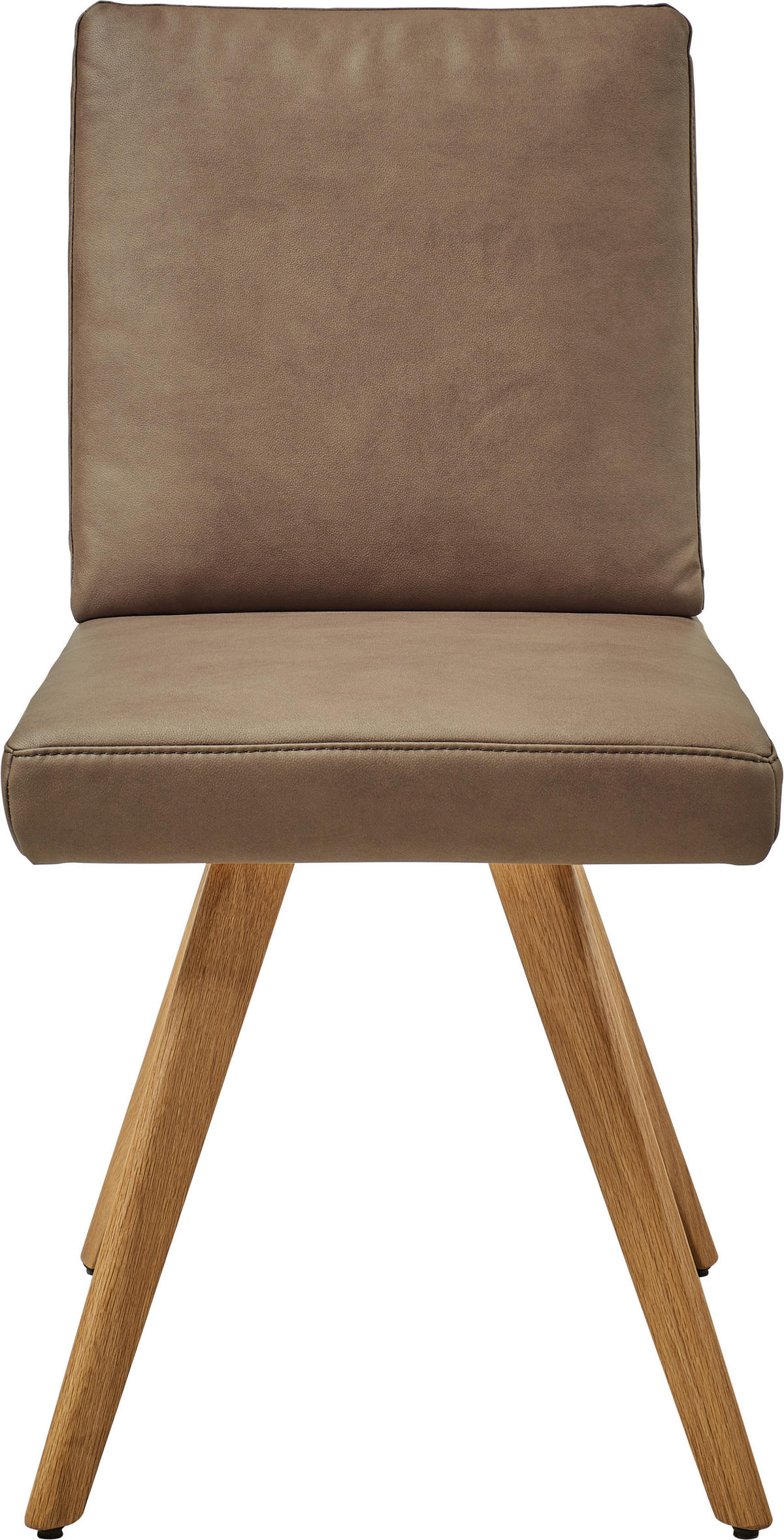 STUHL  in Mikrofaser Holz, Textil  - Taupe/Eichefarben, Design, Holz/Textil (46/94/58cm) - Dieter Knoll