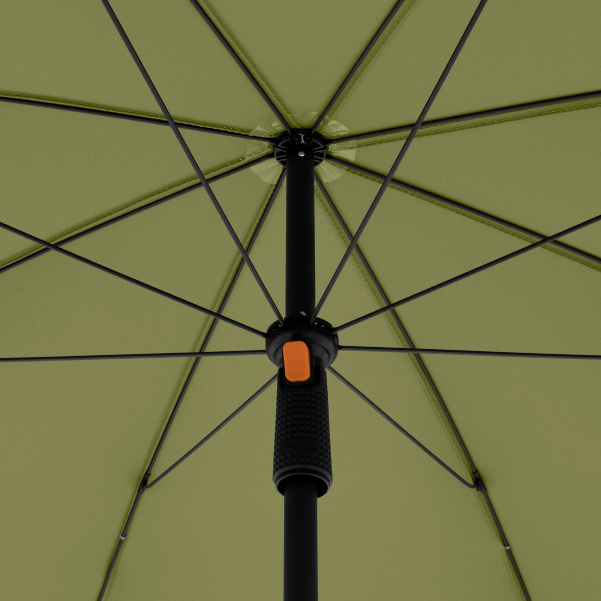 SONNENSCHIRM  200/200 cm  - Anthrazit/Grün, Basics, Textil/Metall (200/200cm) - Doppler