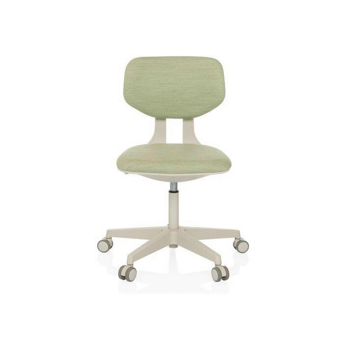 OTOČNÁ STOLIČKA PRE MLÁDEŽ, štruktúra, zelená - zelená/krémová, Modern, textil/plast (51/72 - 87/51cm) - MID.YOU