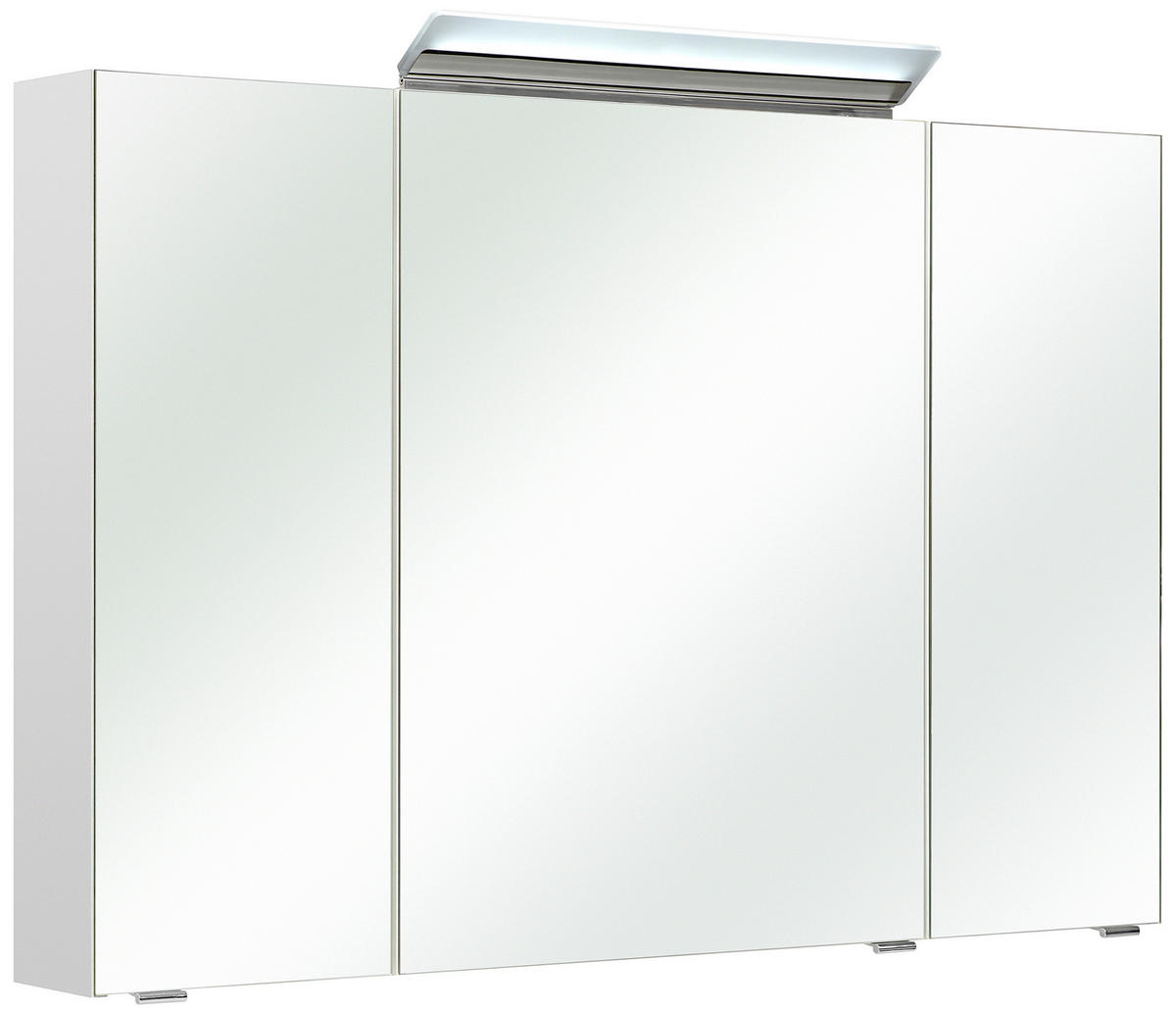 SPIEGELSCHRANK 105/70/16 cm  - Chromfarben/Weiß, Basics, Glas/Holzwerkstoff (105/70/16cm) - Xora