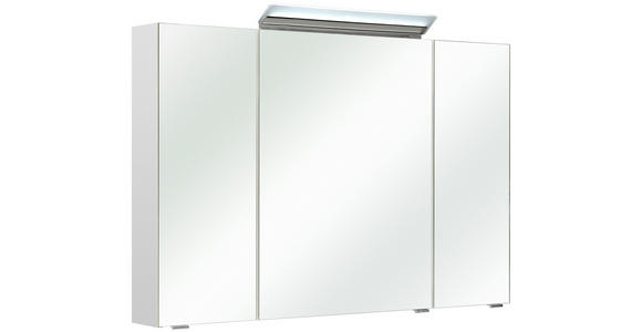 SPIEGELSCHRANK 105/70/16 cm  - Chromfarben/Weiß, Basics, Glas/Holzwerkstoff (105/70/16cm) - Xora