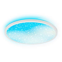 LED-DECKENLEUCHTE Aura Glow 37,5/4,5 cm   - Weiß, KONVENTIONELL, Kunststoff (37,5/4,5cm) - Briloner