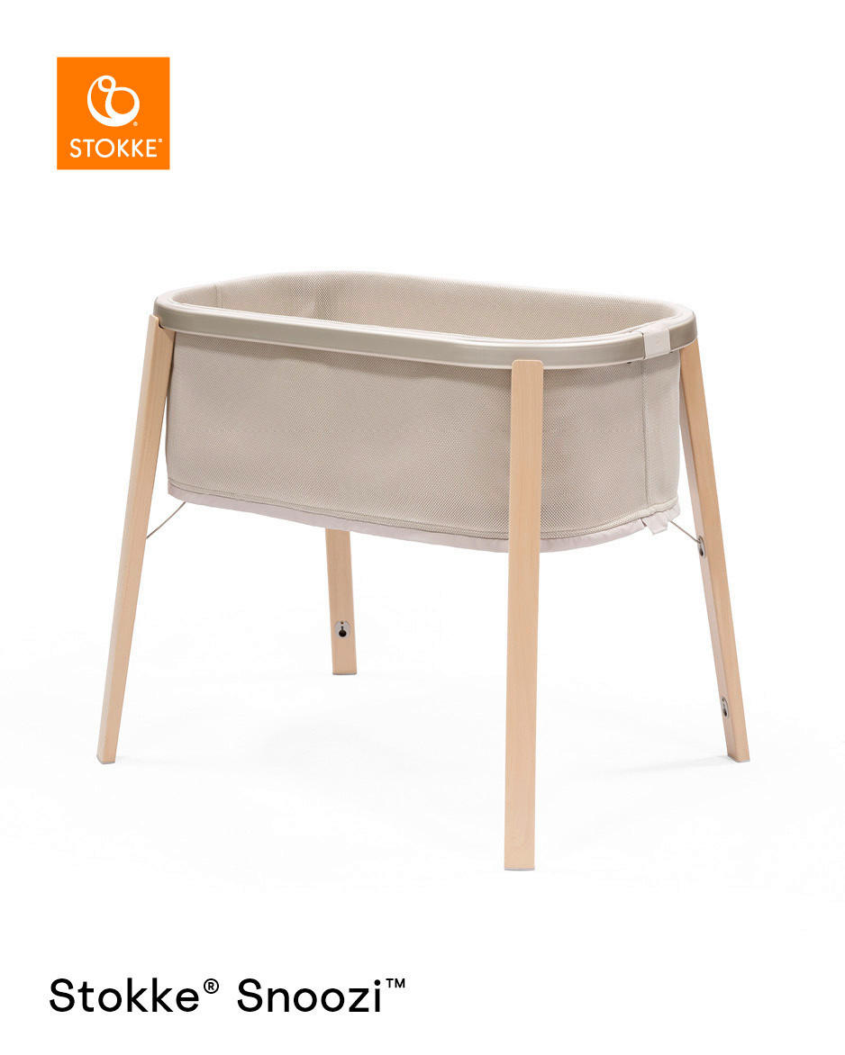 OBPOSTELJNA POSTELJICA Snoozi bukev 59,7/76/87,1 cm naravne barve, bež  - naravne barve/bež, Basics, kovina/tekstil (59,7/76/87,1cm) - Stokke