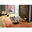 RELAXSESSEL in Leder Greige  - Greige/Schwarz, Design, Leder/Metall (76/108/86cm) - Dieter Knoll