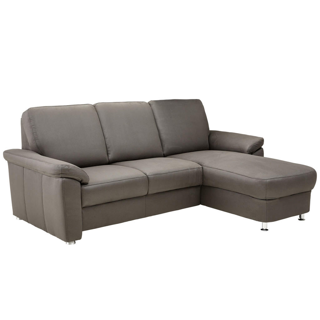 Thumbnail - Beldomo System Ecksofa, Grau, Textil, 3-Sitzer, Ottomane rechts, nicht einzeln stellbar, L-Form, 220x163 cm, Goldenes M,...