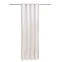 ÖSENVORHANG halbtransparent  - Weiß, Basics, Textil (135/245cm)