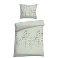 BETTWÄSCHE 2-teilig Satin 140/200 cm  - Salbeigrün, Basics, Textil (140/200cm) - Florella