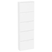 ORMAR ZA OBUĆU  bijela  drvni materijal     - bijela/srebrne boje, Design, drvni materijal/plastika (59/179/17cm) - MID.YOU