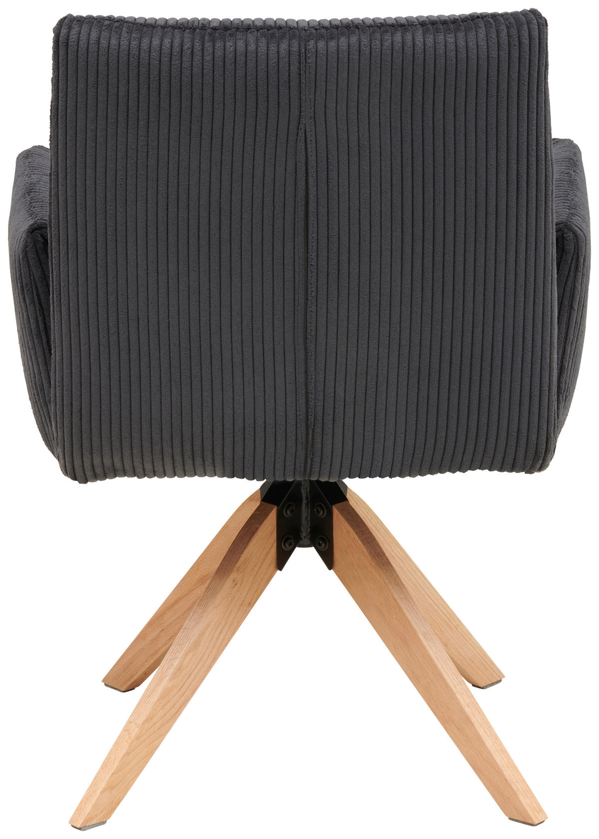 ARMLEHNSTUHL in Textil, Holz, Metall Grau  - Naturfarben/Grau, LIFESTYLE, Holz/Textil (65/90/62,5cm) - MID.YOU