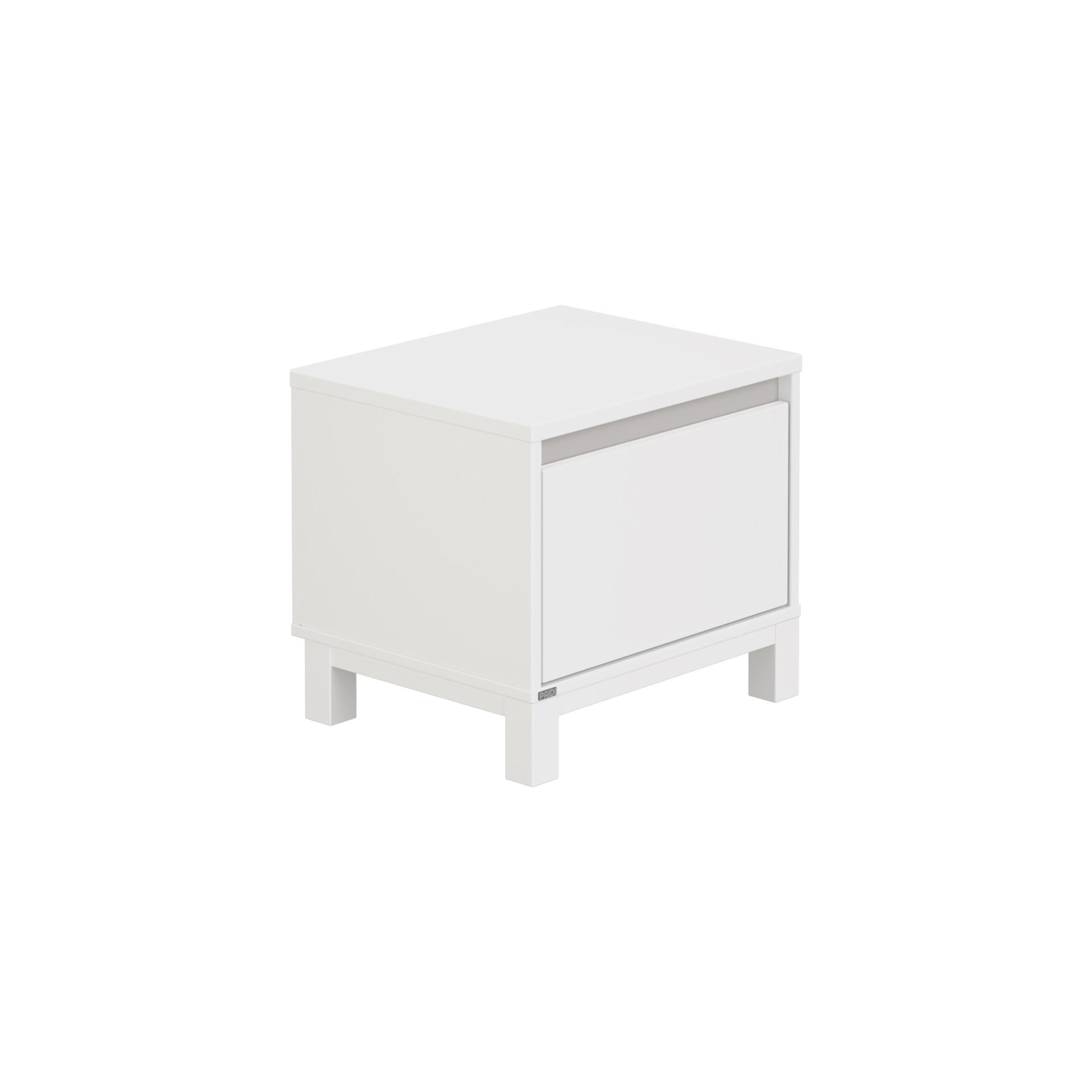 NACHTSCHRANK 48,4/42,9/40,1 cm  - Weiß/Grau, Basics, Holzwerkstoff (48,4/42,9/40,1cm) - Paidi