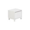 NACHTTISCH 48,4/42,9/40,1 cm  in Grau, Weiss  - Weiss/Grau, Basics, Holzwerkstoff (48,4/42,9/40,1cm) - Paidi