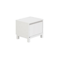 NACHTTISCH 48,4/42,9/40,1 cm  in Grau, Weiss  - Weiss/Grau, Basics, Holzwerkstoff (48,4/42,9/40,1cm) - Paidi