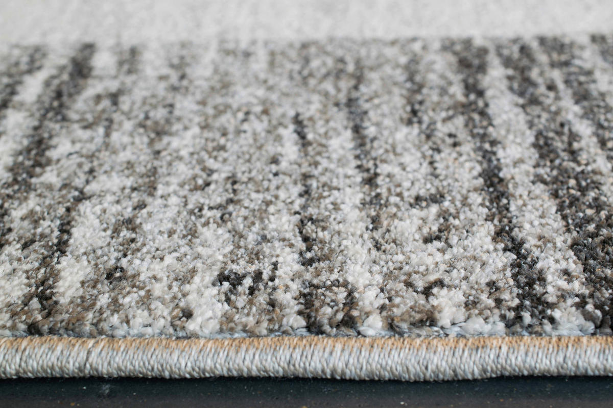 WEBTEPPICH  Wohnzimmer 240/300 cm Madison Grau, Silberfarben, Dunkelgrau  - Dunkelgrau/Silberfarben, Basics, Kunststoff/Textil (240/300cm) - Novel