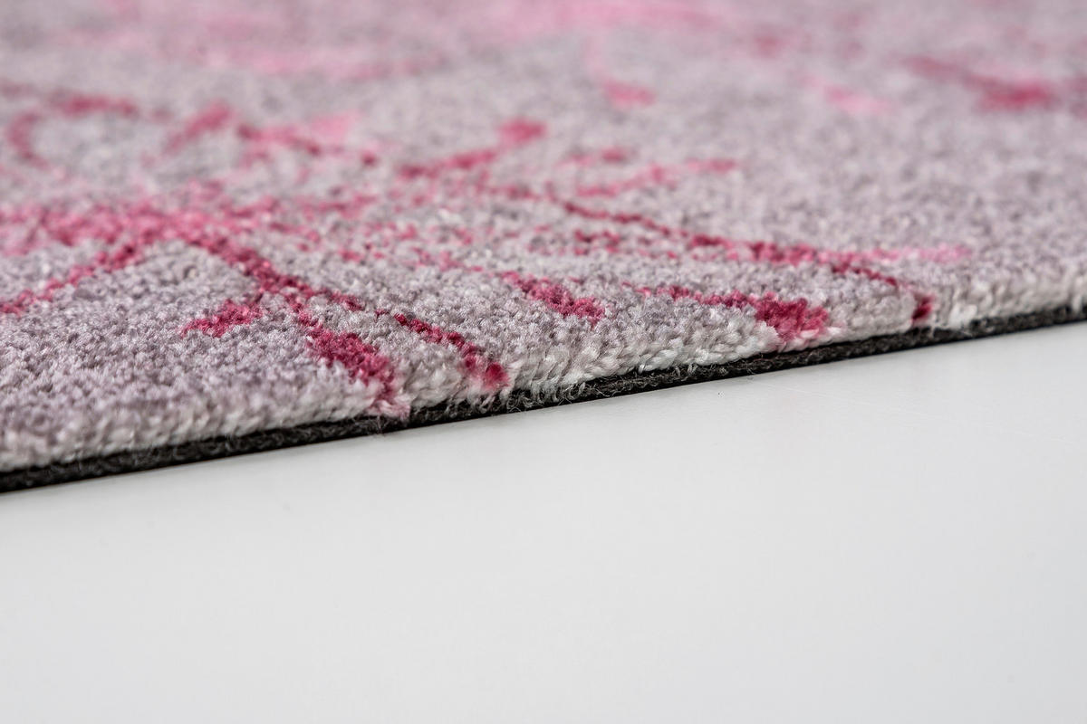 FUSSMATTE  50/70 cm  Grau, Rosa, Pink  Abstraktes  - Pink/Rosa, KONVENTIONELL, Textil (50/70cm) - Schöner Wohnen