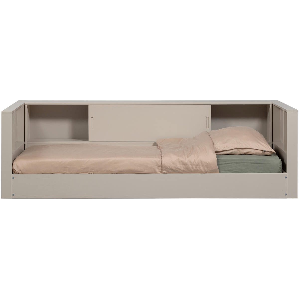 BODENBETT. - Grau, Basics, Holz (90/200cm) - MID.YOU