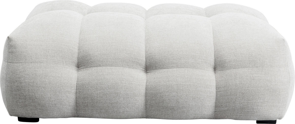 HOCKER in Textil Creme  - Creme/Schwarz, Design, Holz/Textil (127/42/82cm) - Kare-Design