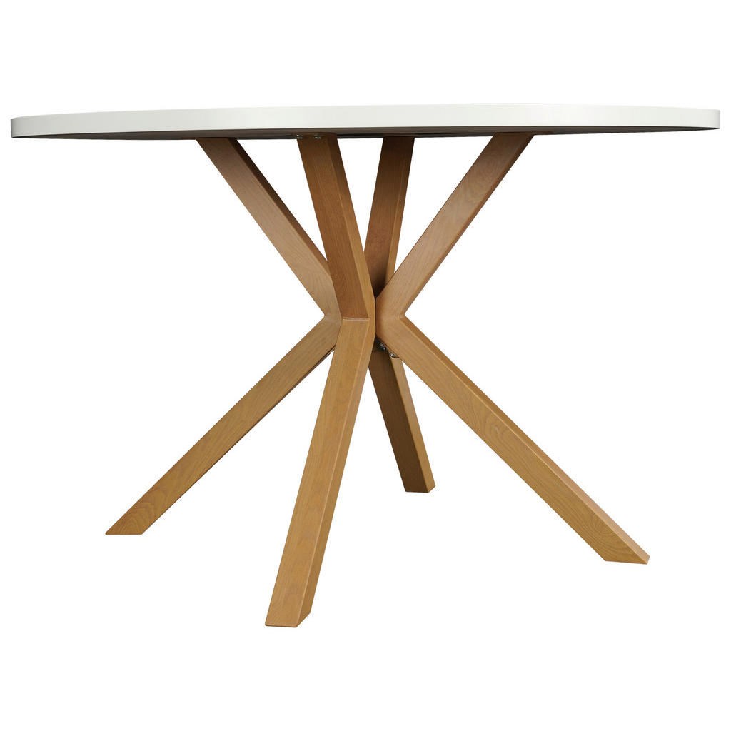 Thumbnail - Mid.you Esstisch, Weiß, Metall, Holzwerkstoff, rund, eckig, 120x76x120 cm, Esszimmer, Tische, Esstische, Esstische rund