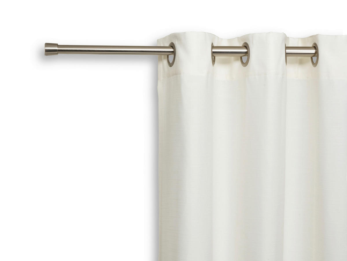 KLEMMSTANGE  - Grau Hochglanz, Design, Metall (120-220cm) - Homeware