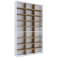 REGAL Weiß, Honigeiche  - Honigeiche/Weiß, Design, Holzwerkstoff (102/181/23cm) - MID.YOU