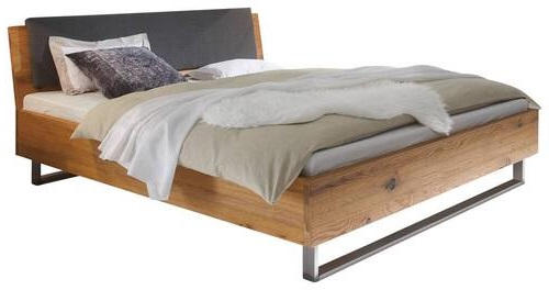 BETT 140/200 cm  in Eichefarben  - Klar/Eichefarben, Design, Holz/Metall (140/200cm) - Hasena