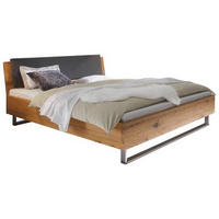 BETT 200/200 cm  in Eichefarben  - Eichefarben, Design, Holz/Metall (200/200cm) - Hasena